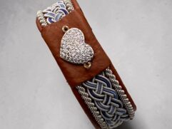 Tinntrådarmbånd "morshjerte"